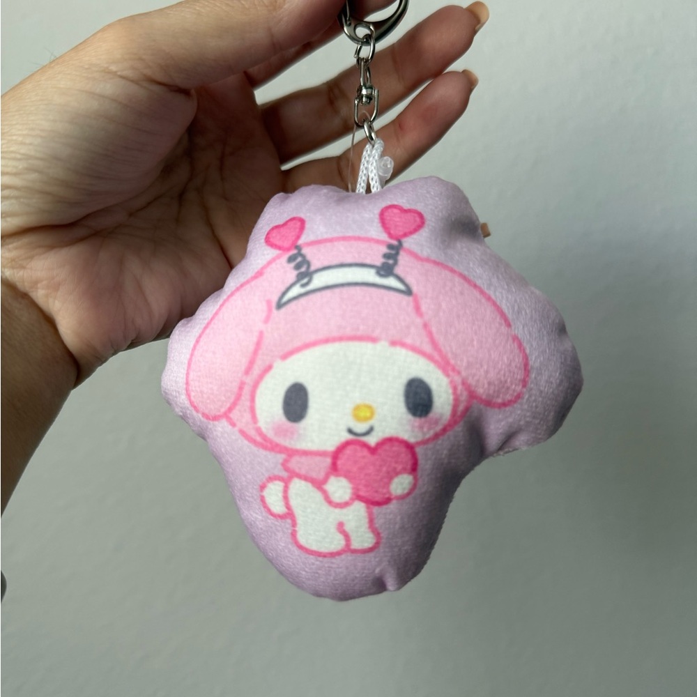 My Melody Sanrio 50th Anniversary Puffy Plush Keychain